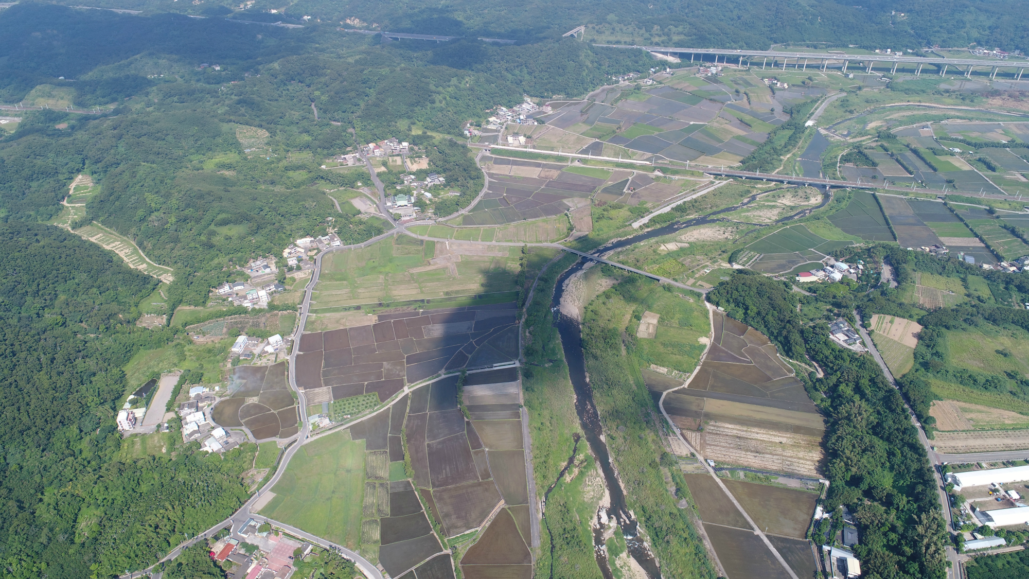 空拍苗栗田野